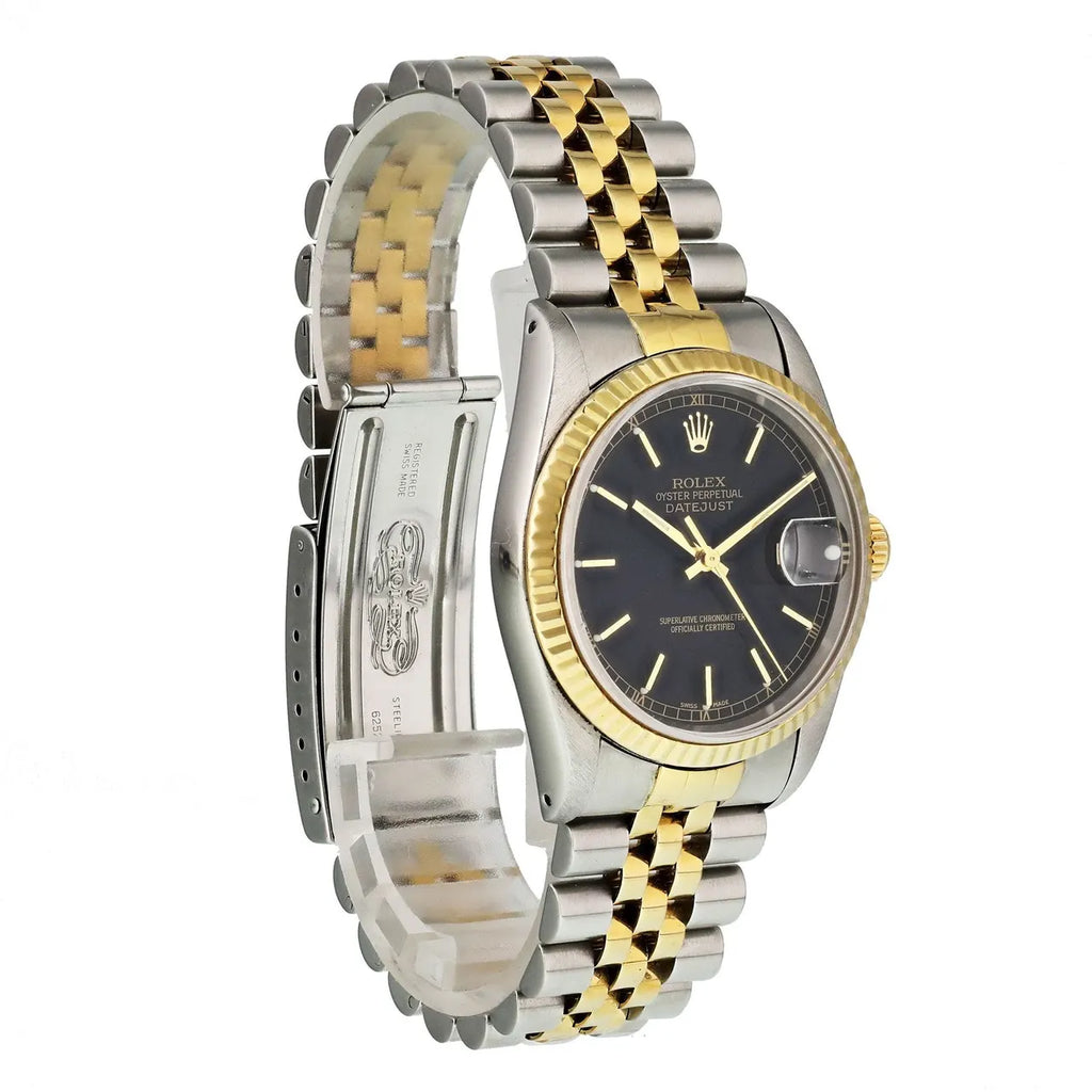 jubilee Rolex Datejust Black Dial Two-Tone - Hình 2