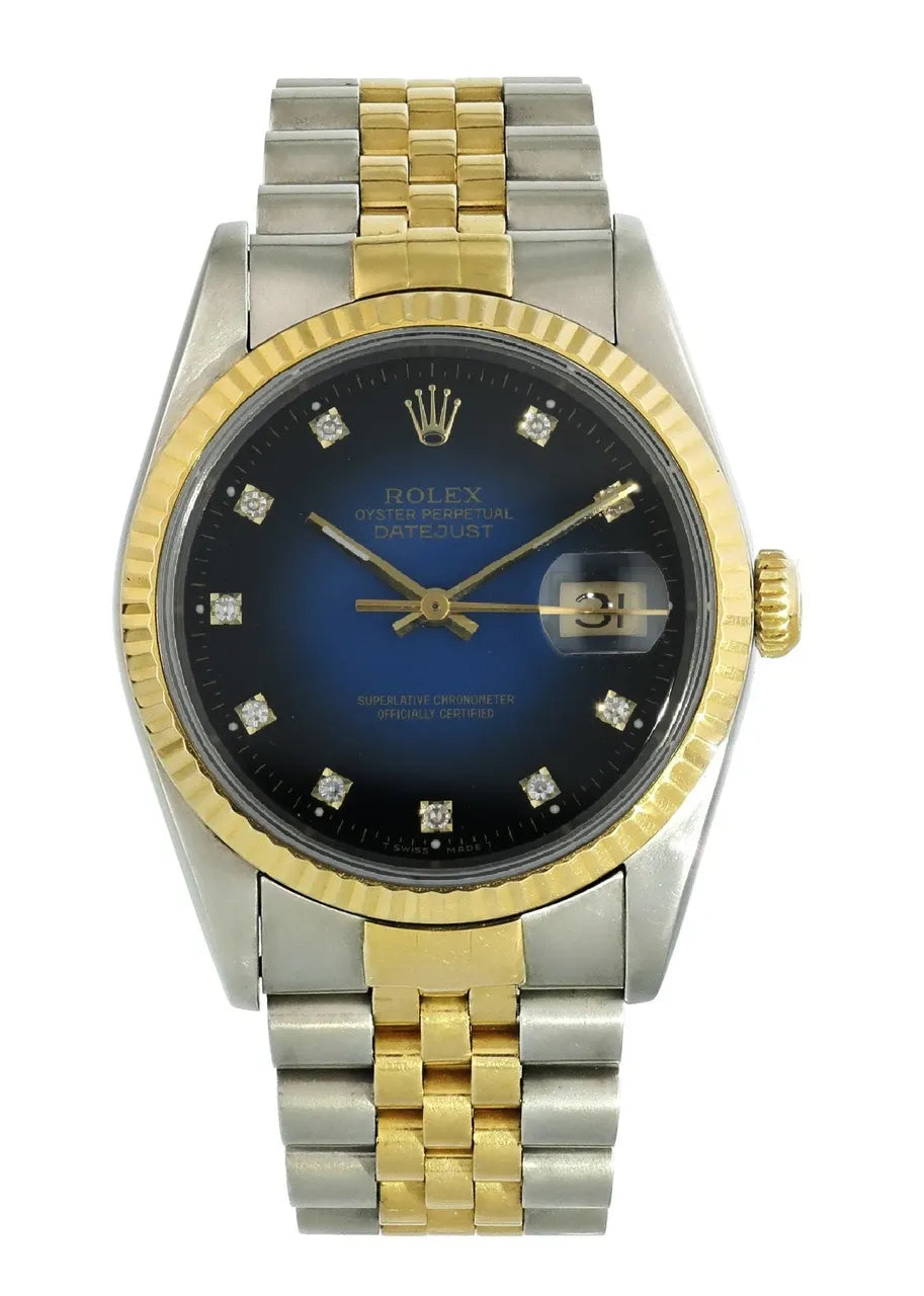 datejust Rolex Blue Diamond Two-Tone - Hình 2