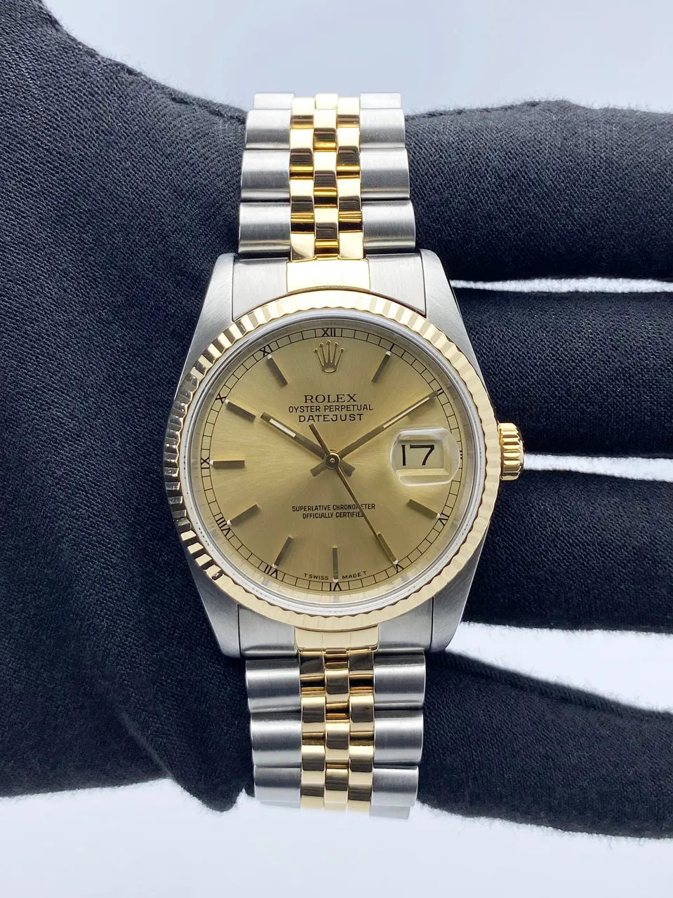 datejust jubilee Rolex Gold Dial Two-Tone - Hình 2