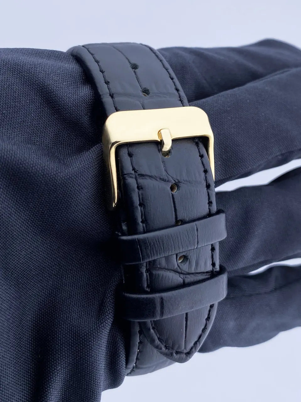 datejust Rolex Gold Dial Leather - Hình 6