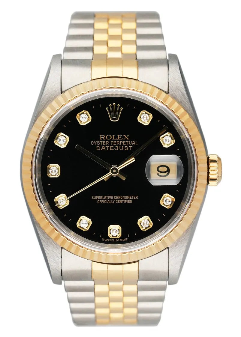 dial Rolex Black Diamond Datejust