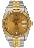 datejust Rolex Gold Diamond Two-Tone