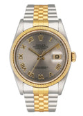 datejust Rolex Two-Tone Silver Roman