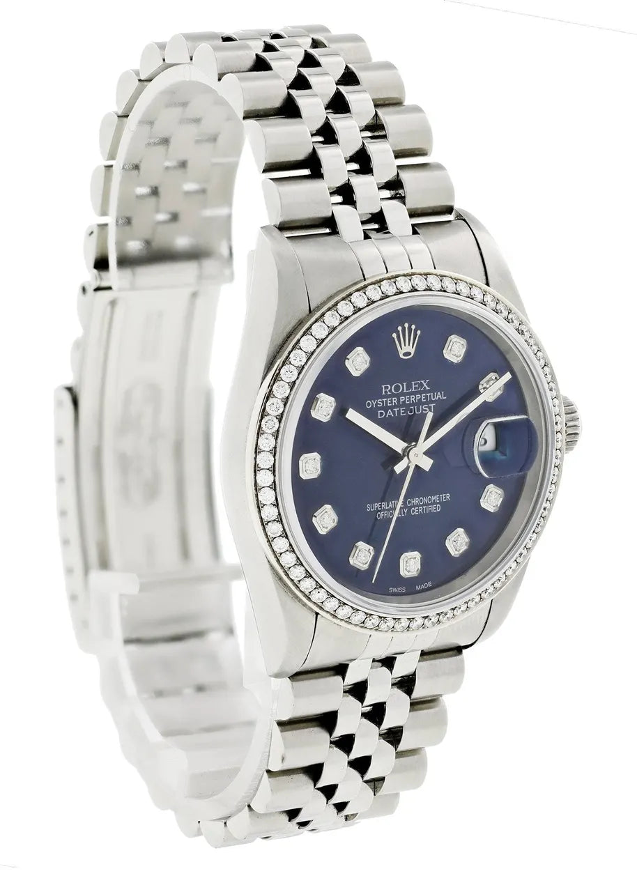 Rolex Blue Diamond Bezel - Hình 4
