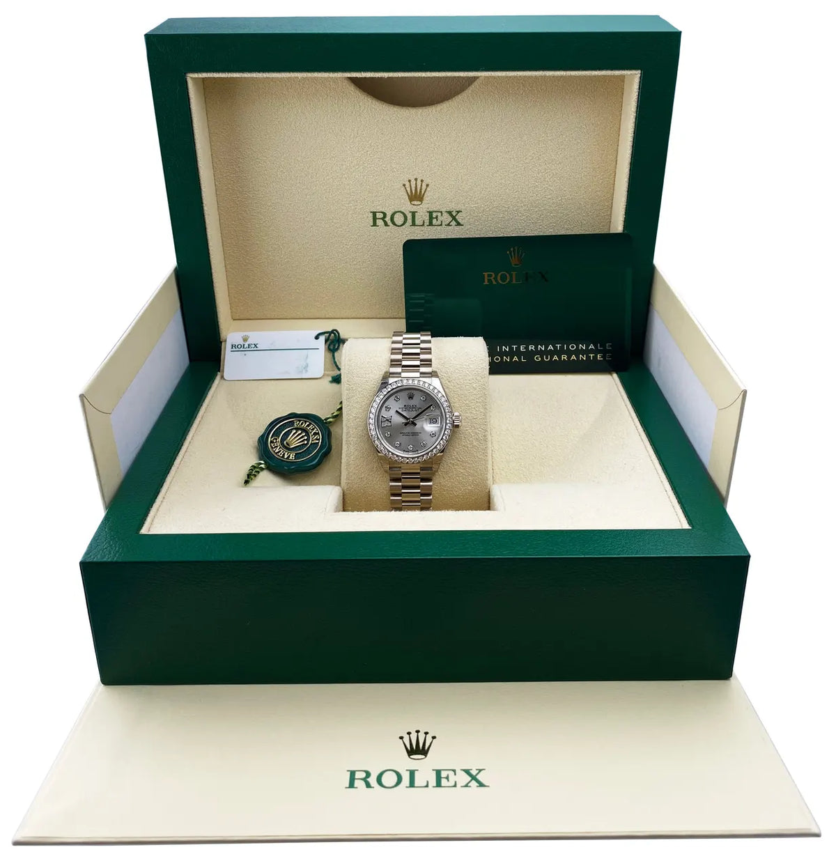 Rolex Steel Diamond Silver Datejust - Hình 2