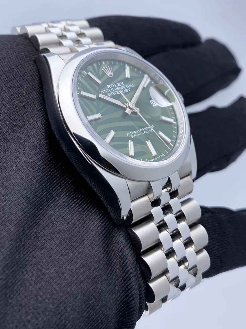 Rolex Green Palm Dial Datejust - Hình 4