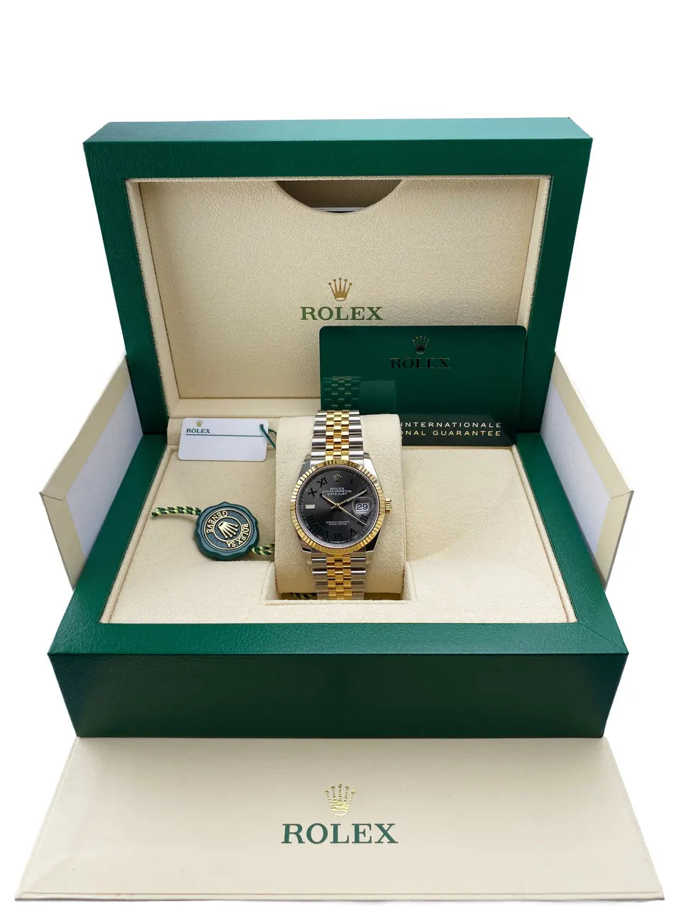 Datejust Rhodium Green Roman - Hình 2