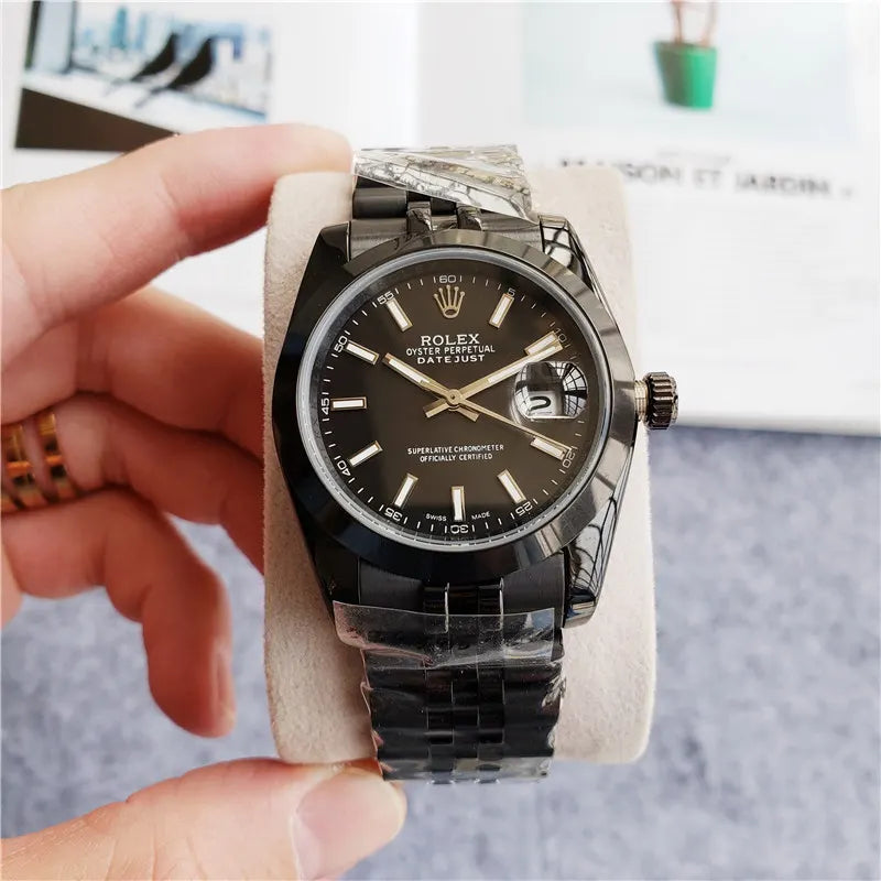 Black Rolex Datejust Oyster Perpetual - Hình 6