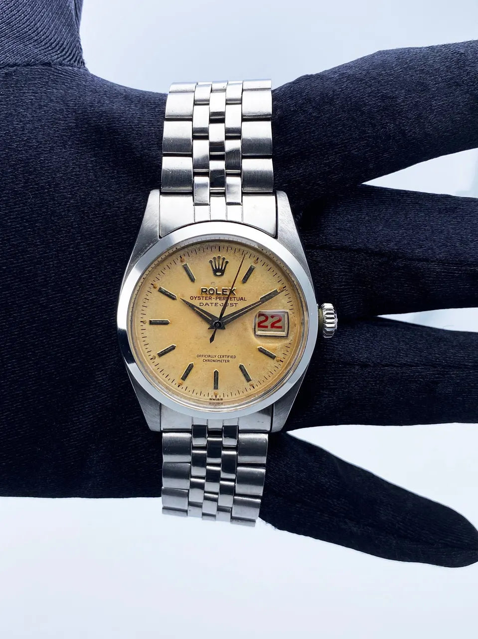 vintage Rolex Datejust Cream Dial - Hình 2