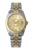 Rolex Gold Dial Diamond datejust