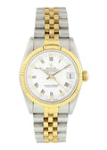 datejust Rolex Two-Tone White Roman