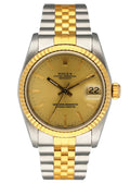 datejust Rolex Two-Tone Gold Fluted Bezel