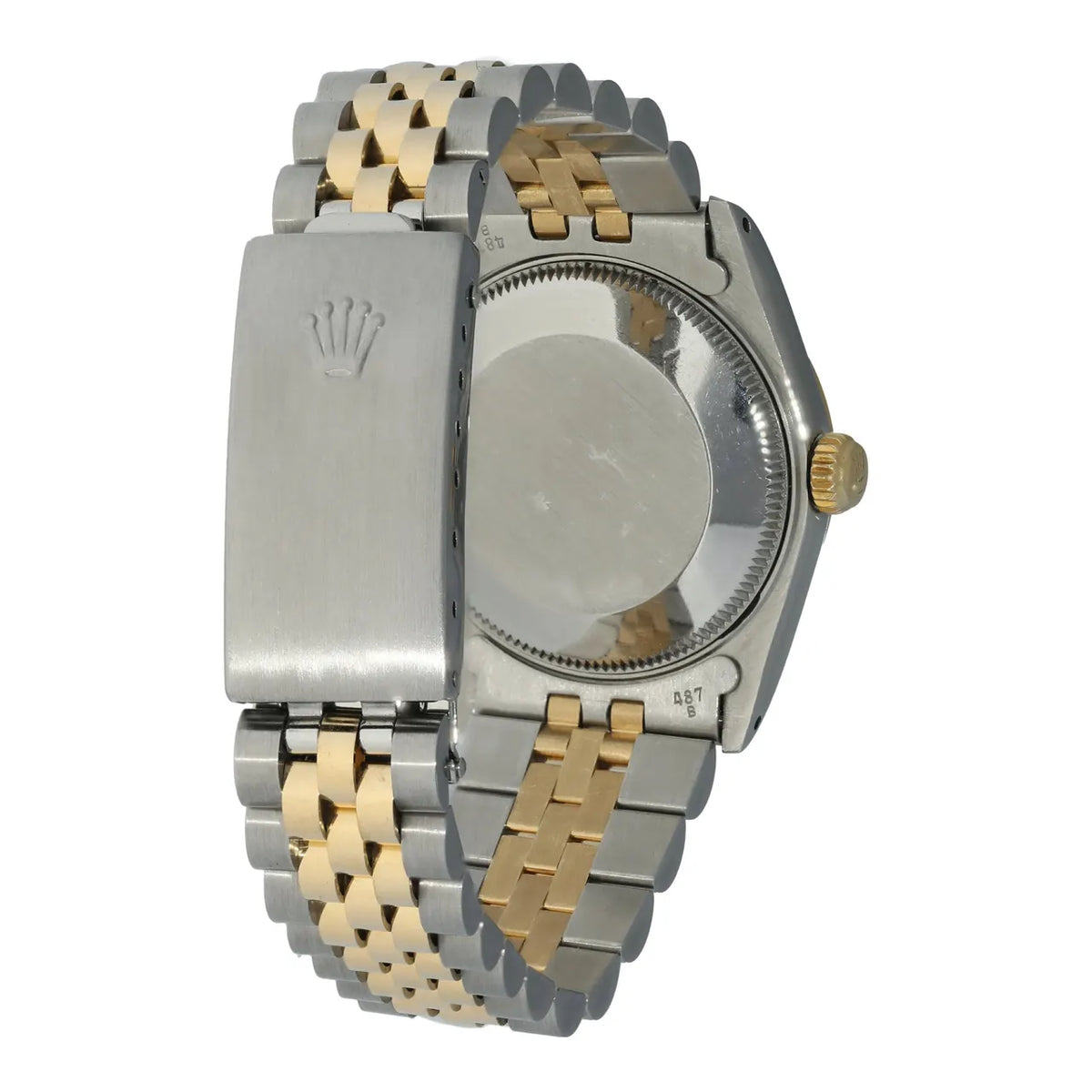 datejust Rolex Two-Tone Champagne Diamond Dial - Hình 4
