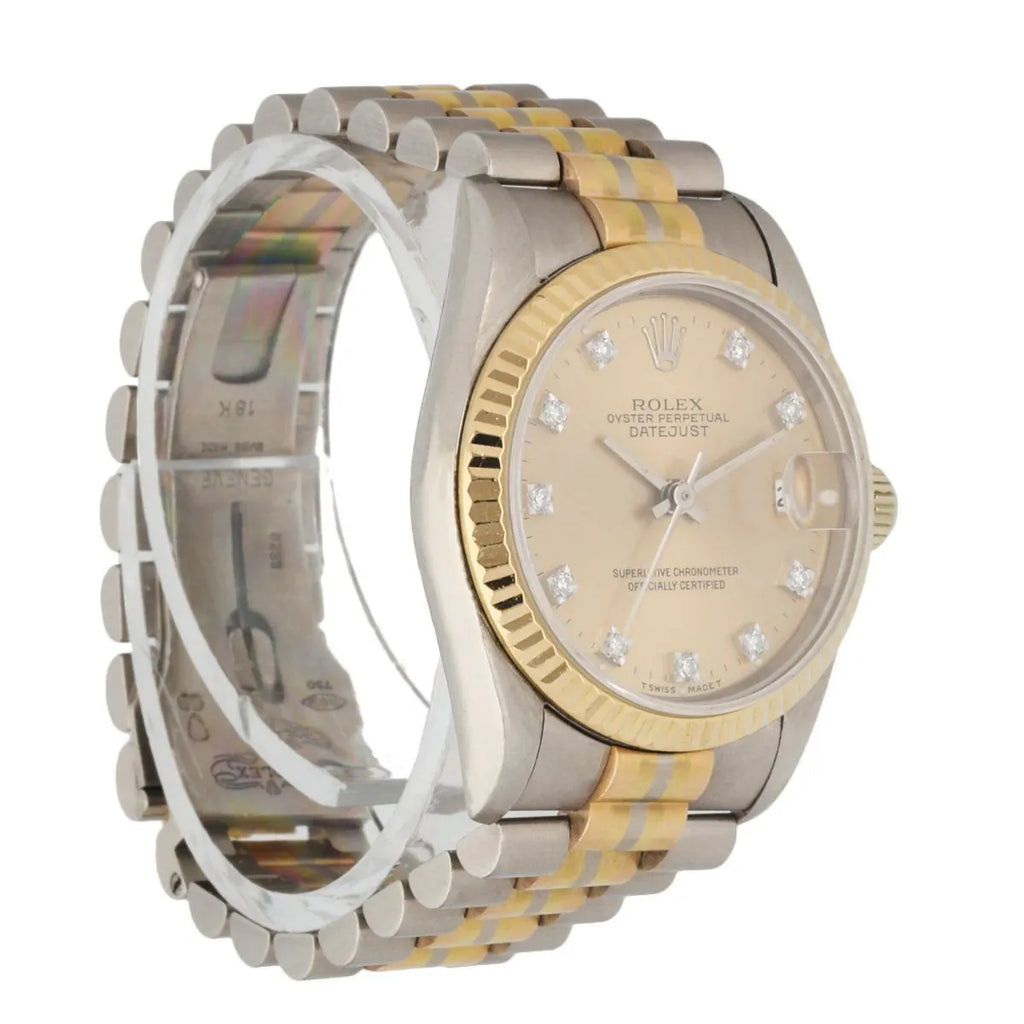 Rolex Datejust Gold Diamond - Hình 2
