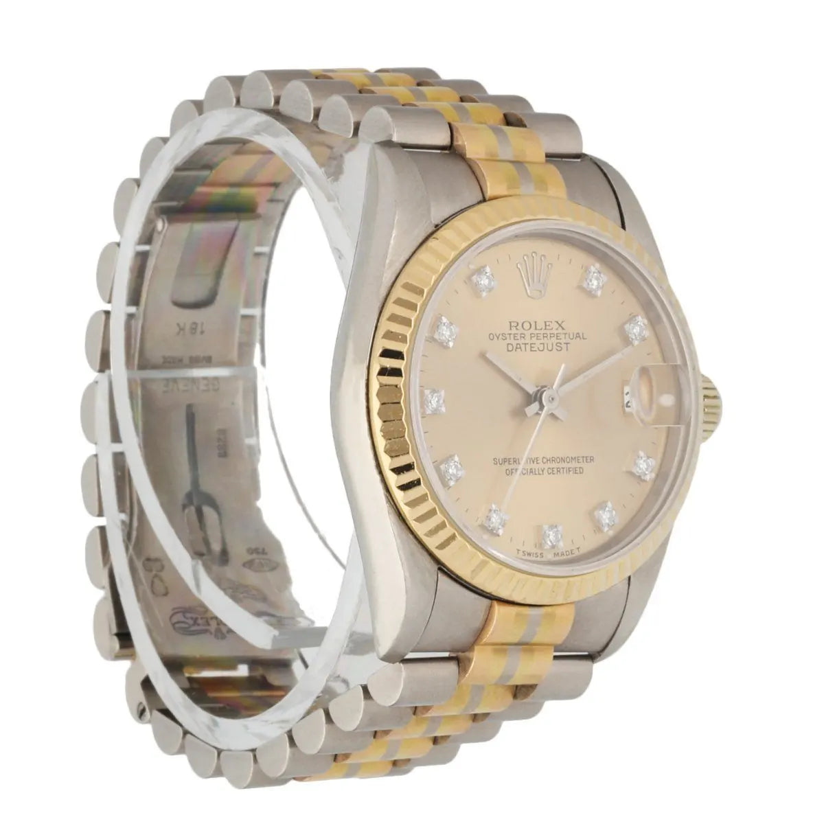 Rolex Datejust Gold Diamond - Hình 2