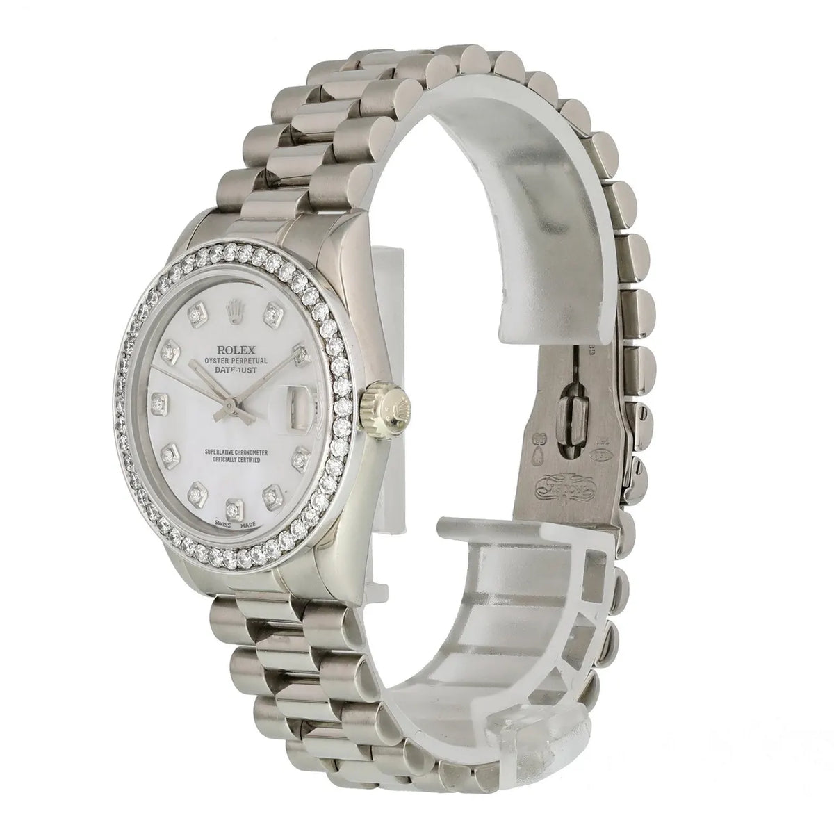 Rolex Mother of Pearl Diamond datejust - Hình 3