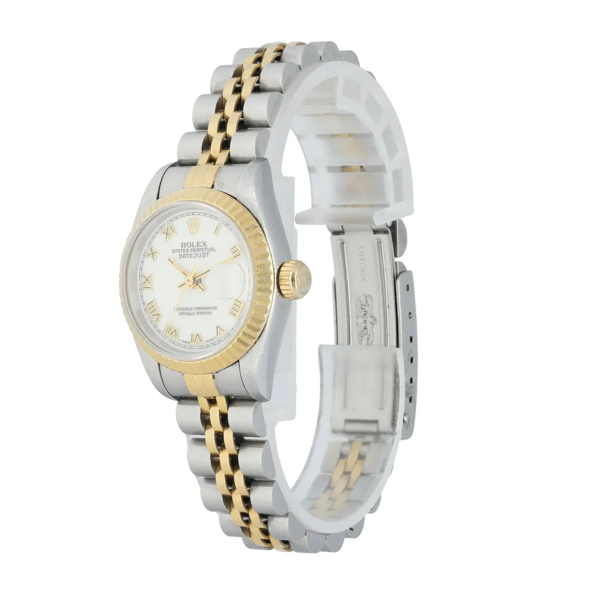 Rolex Datejust White Roman Dial two tone - Hình 2