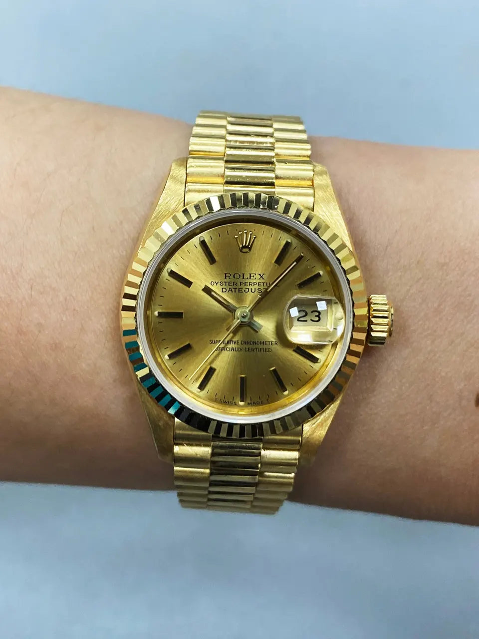 Rolex Gold Fluted Champagne - Hình 10