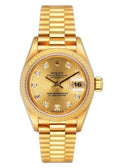 Rolex Gold Diamond Ladies datejust