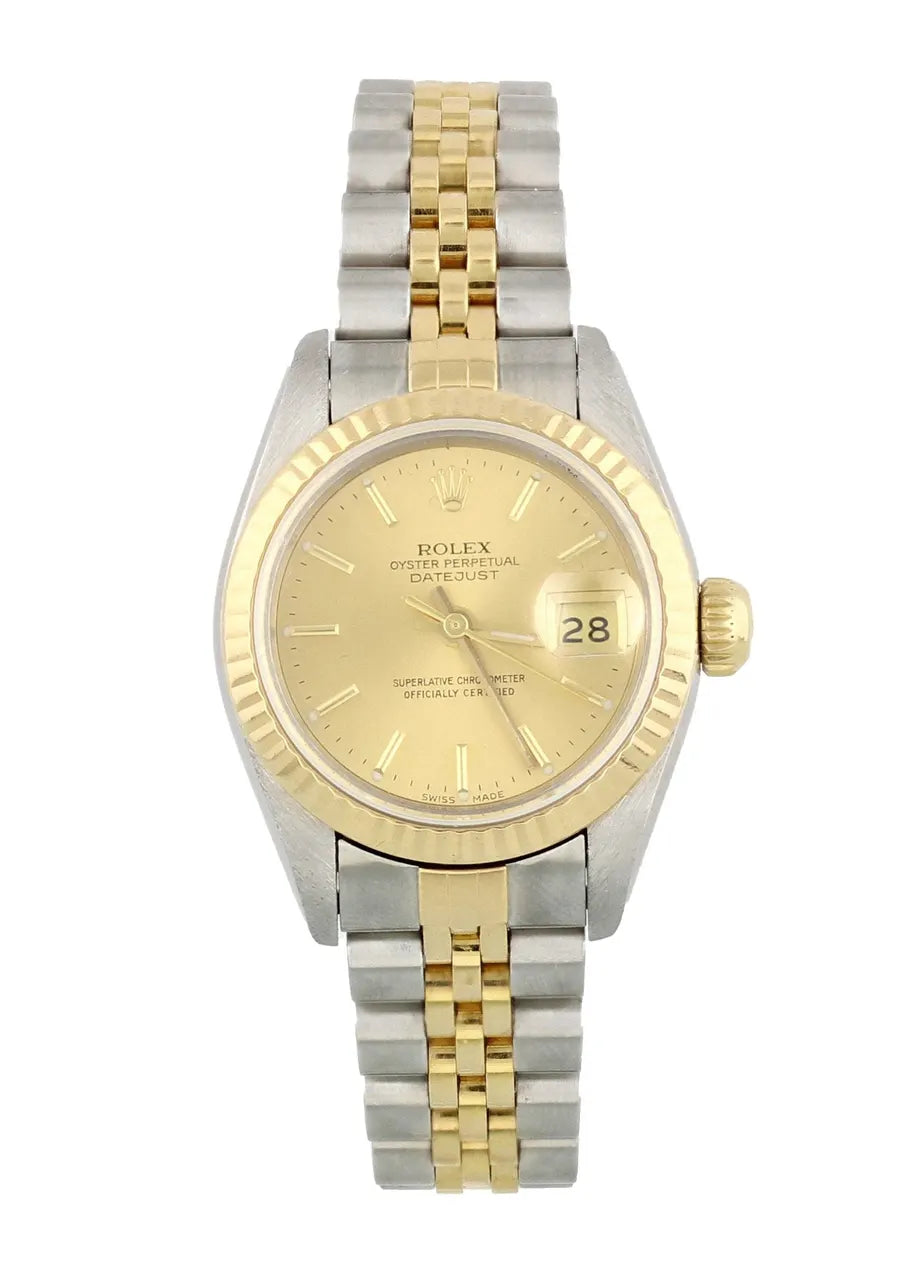 datejust Rolex Two-Tone Gold Champagne - Hình 5