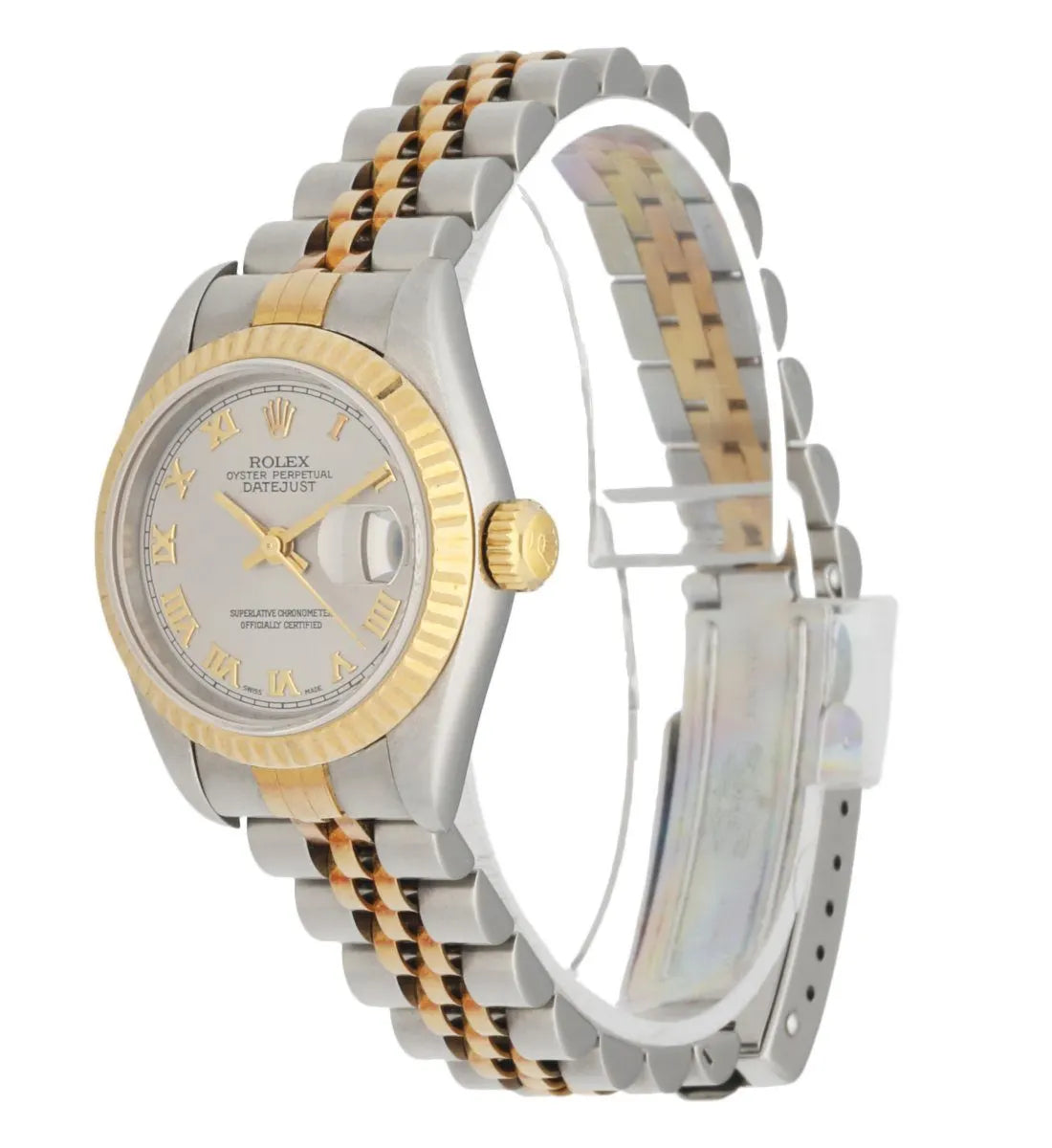 datejust Rolex Silver Dial Two-Tone - Hình 2