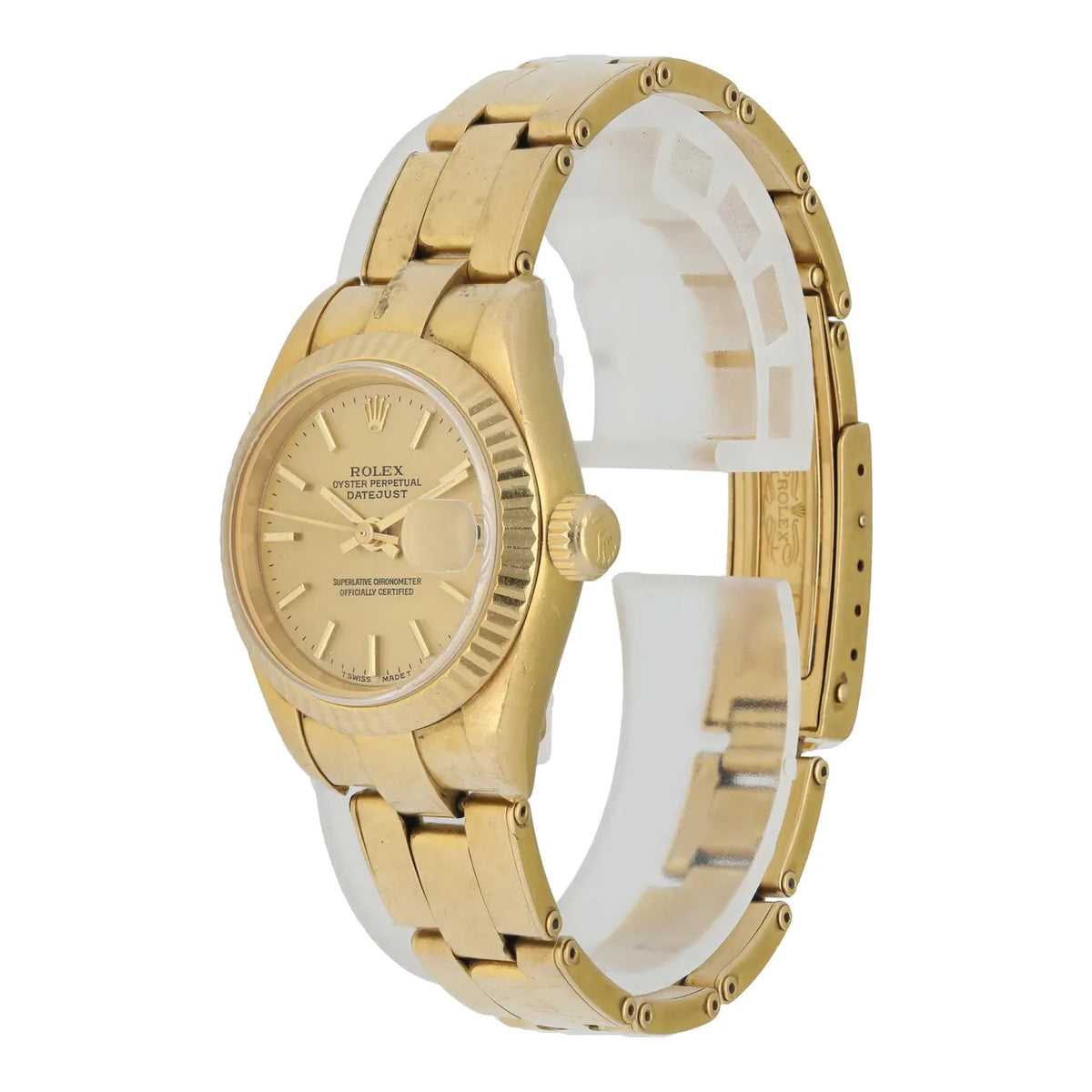 datejust vintage Rolex Gold Champagne Dial - Hình 3