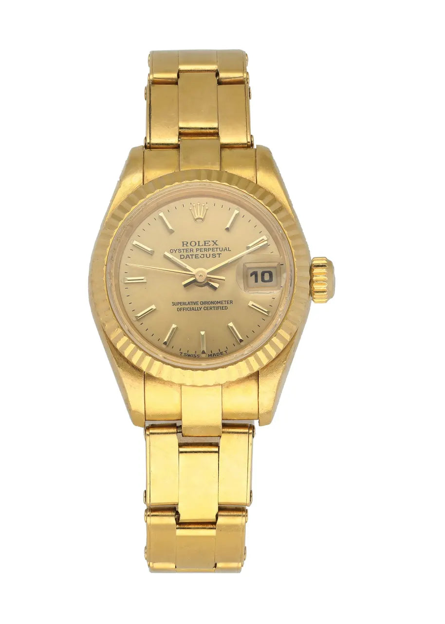 datejust vintage Rolex Gold Champagne Dial - Hình 2