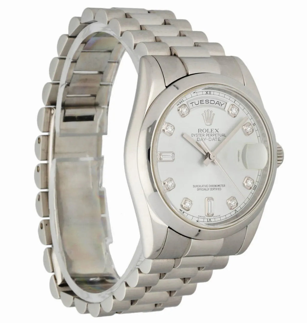 diamond Rolex Day-Date Ice Blue - Hình 3