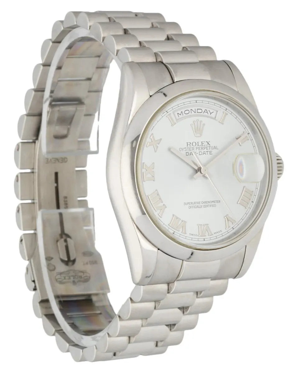Rolex Day-Date Silver Dial stainless steel - Hình 3