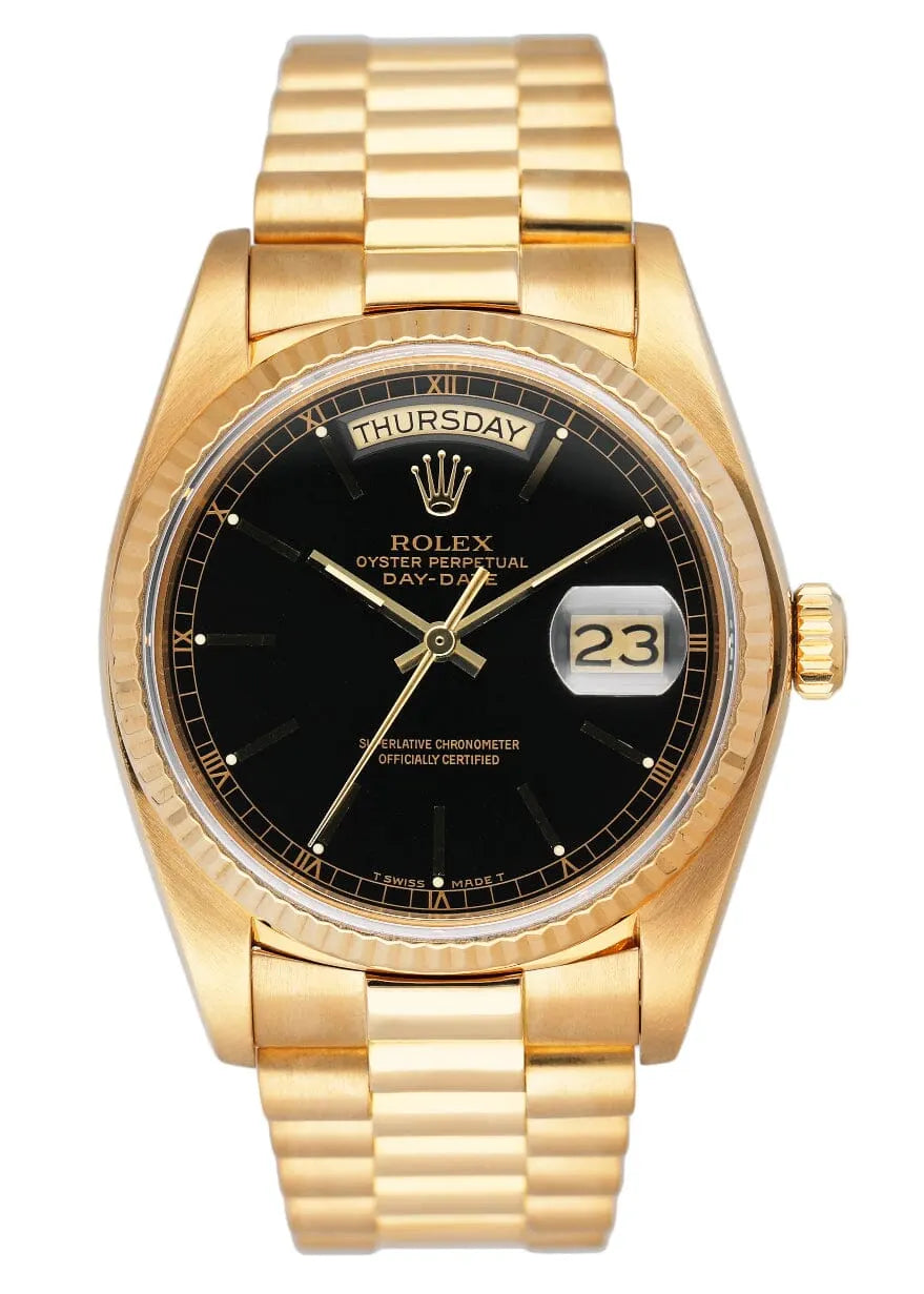 Rolex Day-Date Gold Black Dial president