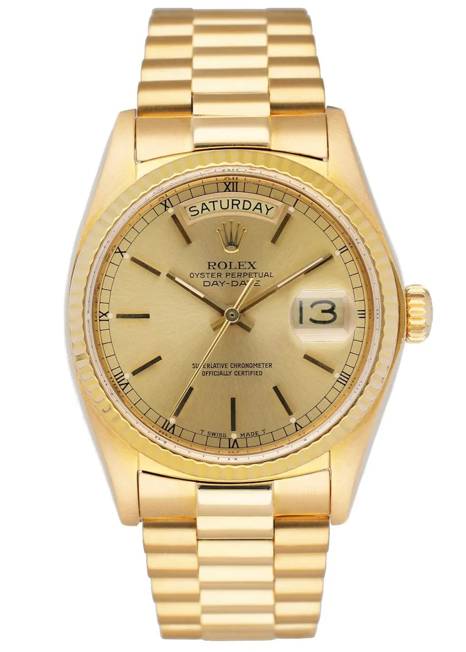 president Rolex Day-Date Gold Champagne Dial