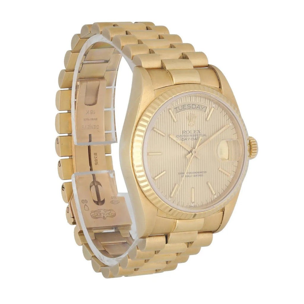 day Rolex Gold Fluted Dial - Hình 3