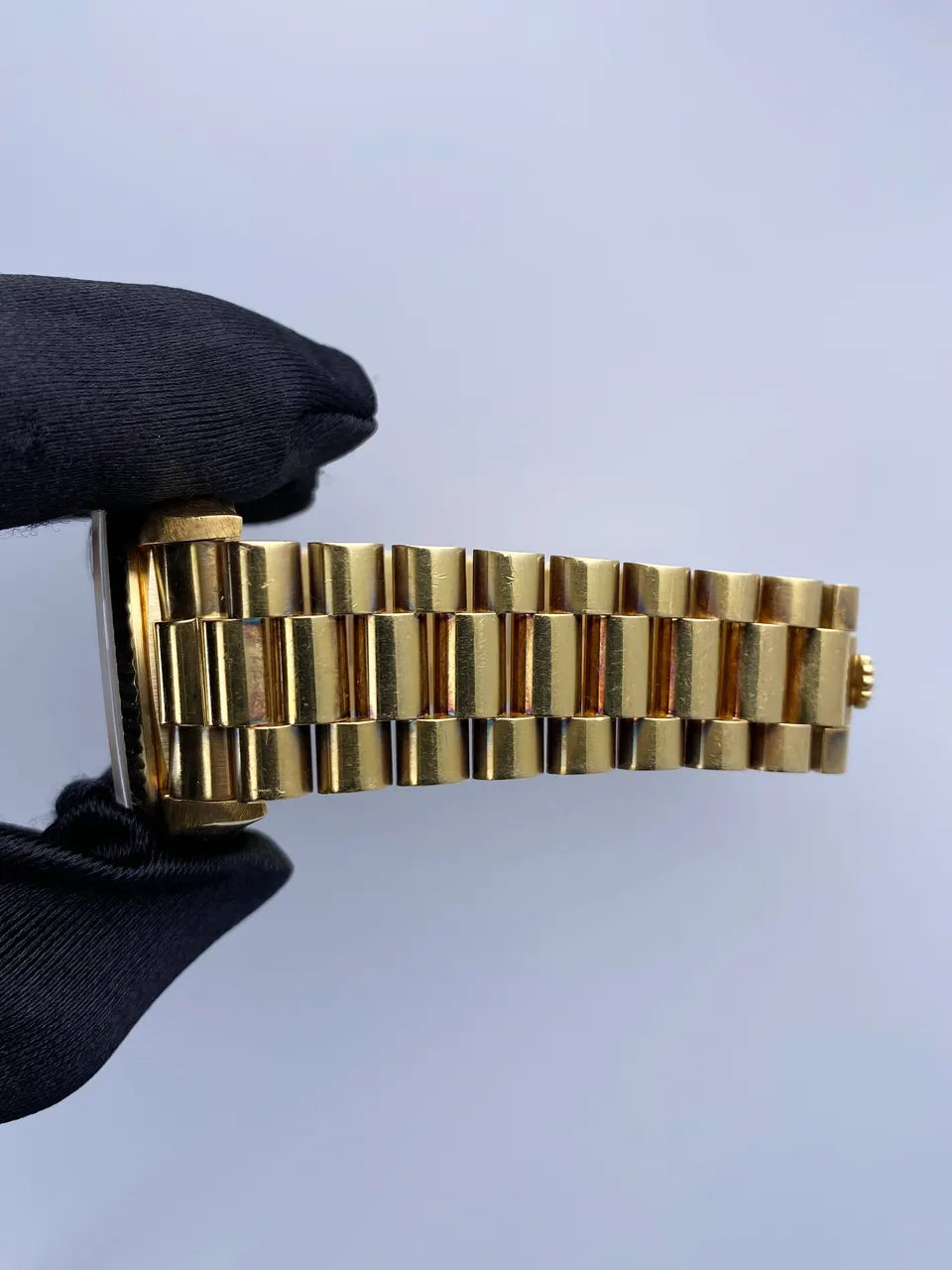 dial Rolex Day-Date Gold White - Hình 9