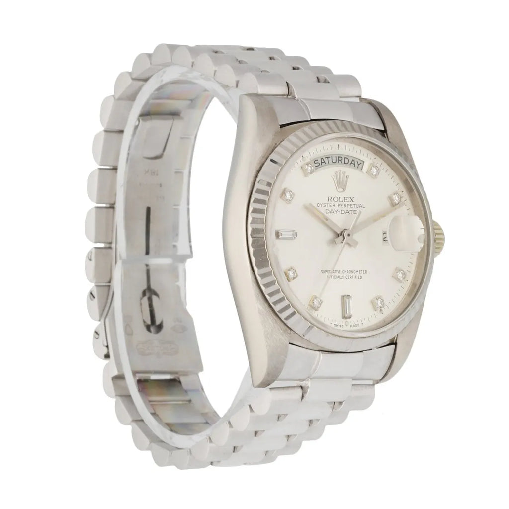 day Rolex Platinum Diamond Watch - Hình 3