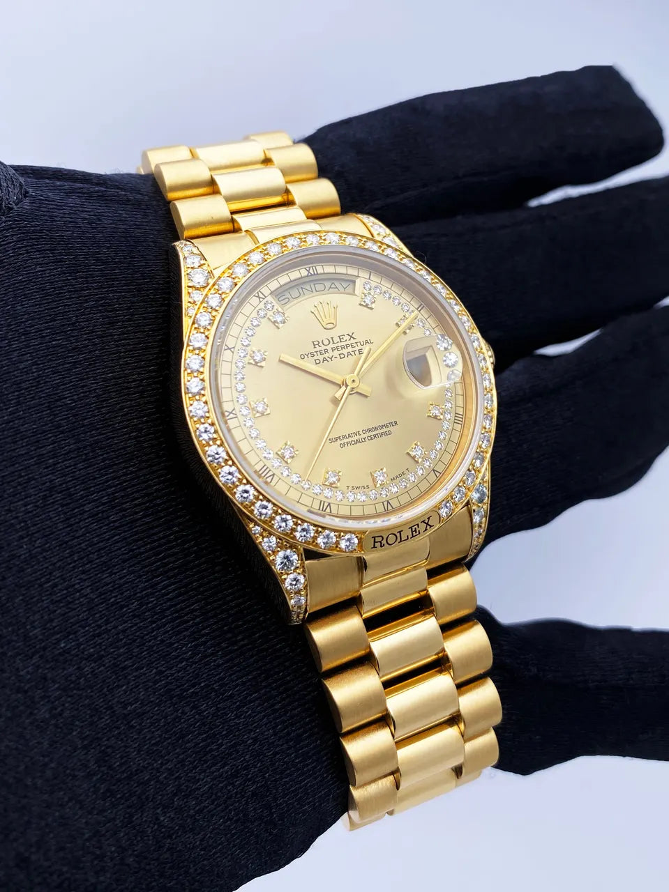 Rolex Gold Diamond Bezel - Hình 3