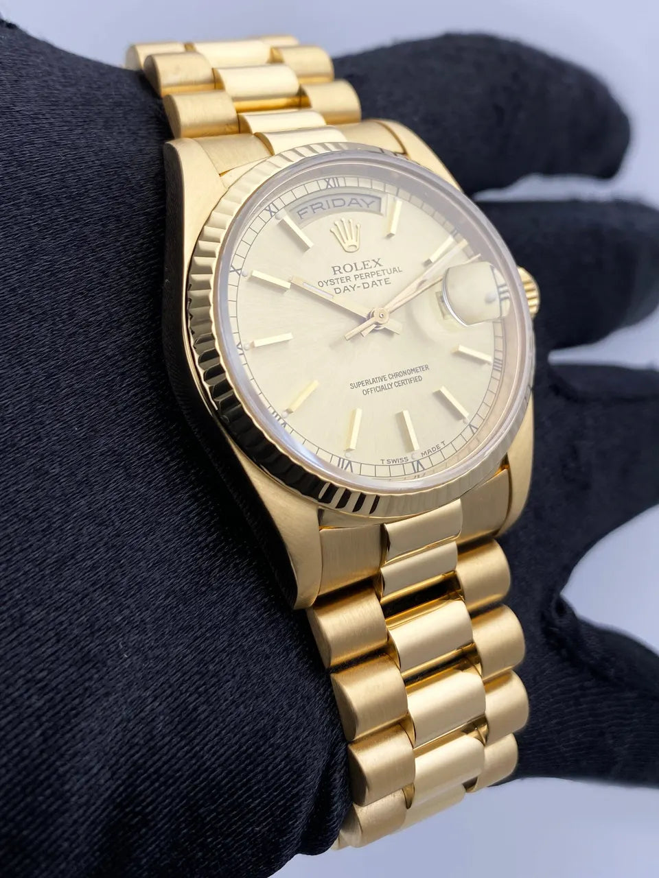 Rolex Gold Champagne Dial - Hình 3