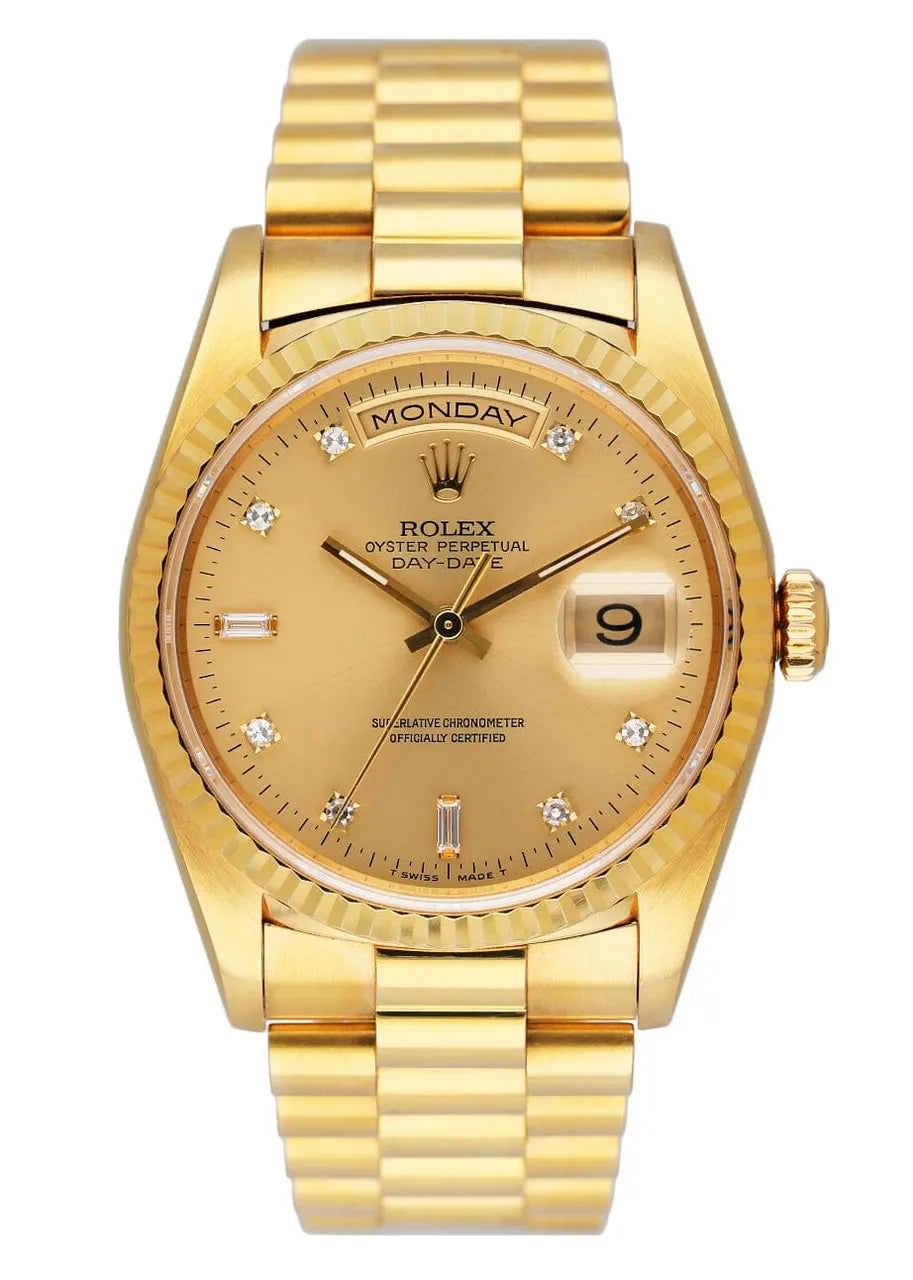 Rolex Day-Date 36 Yellow Gold Diamond - Hình 9