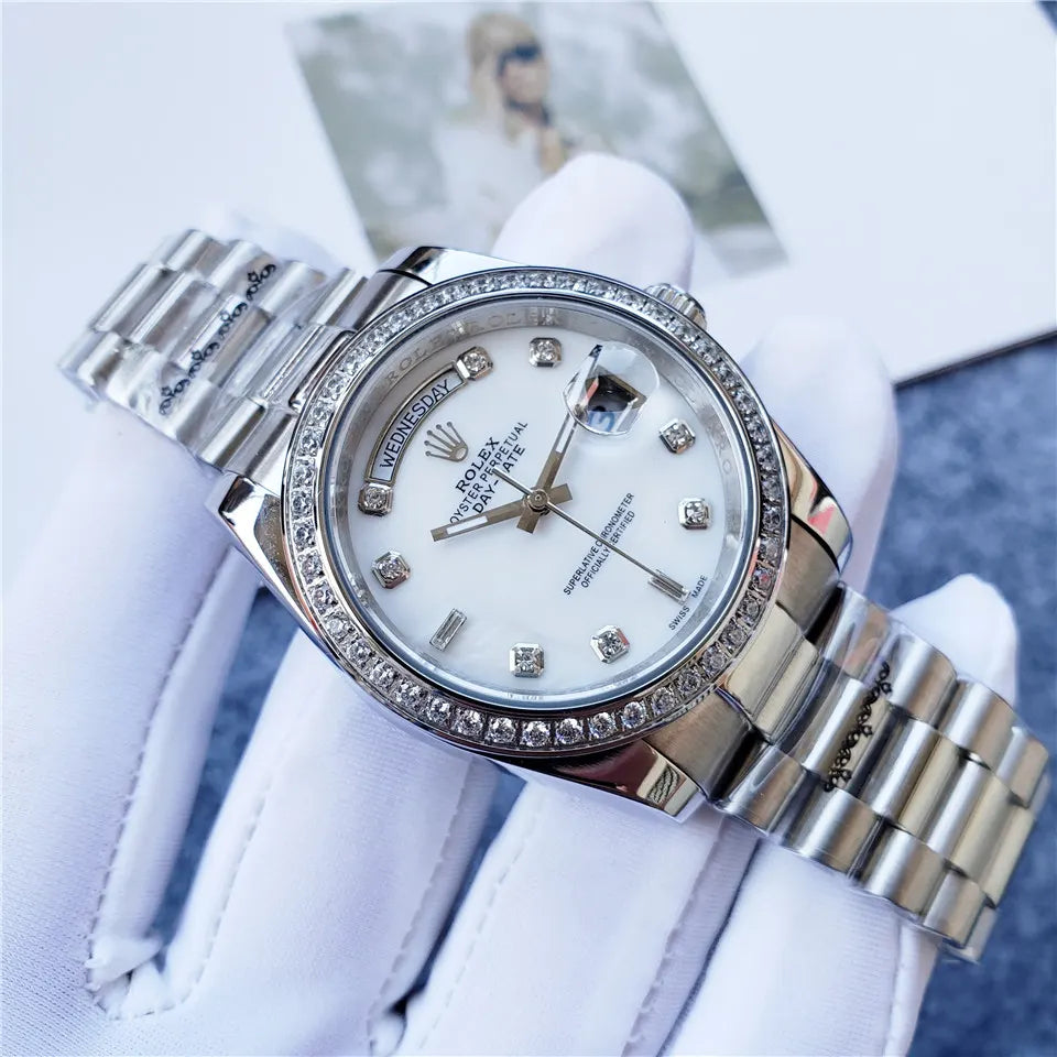 Rolex Day-Date White Diamond