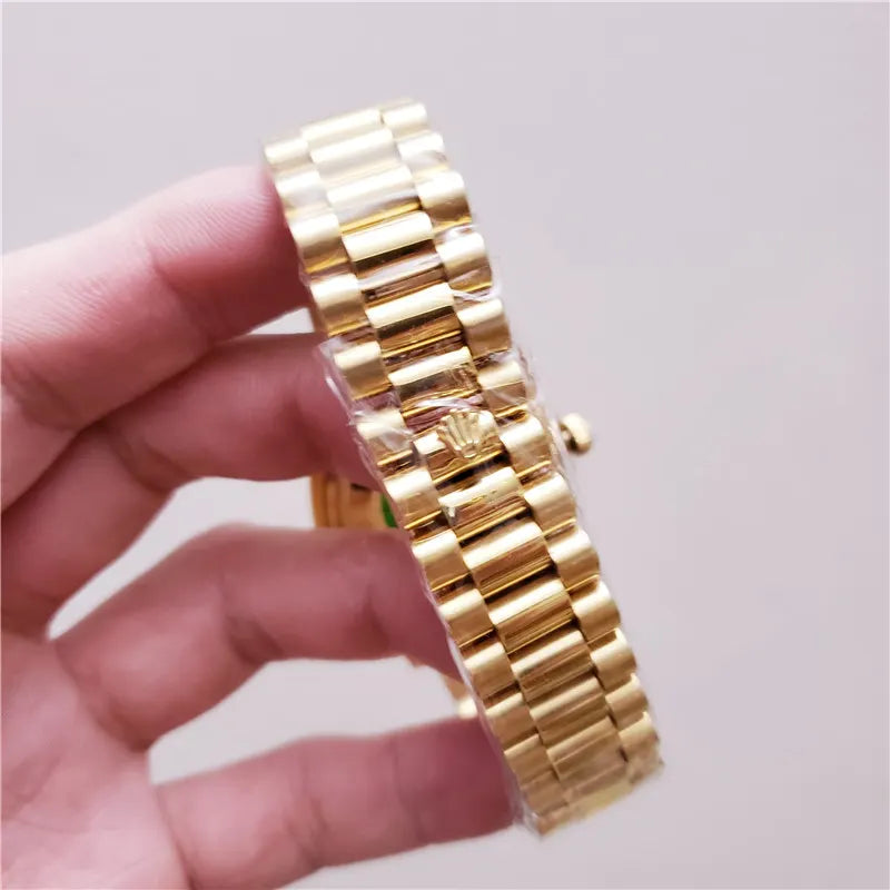 dial Rolex Day-Date Gold Black - Hình 3