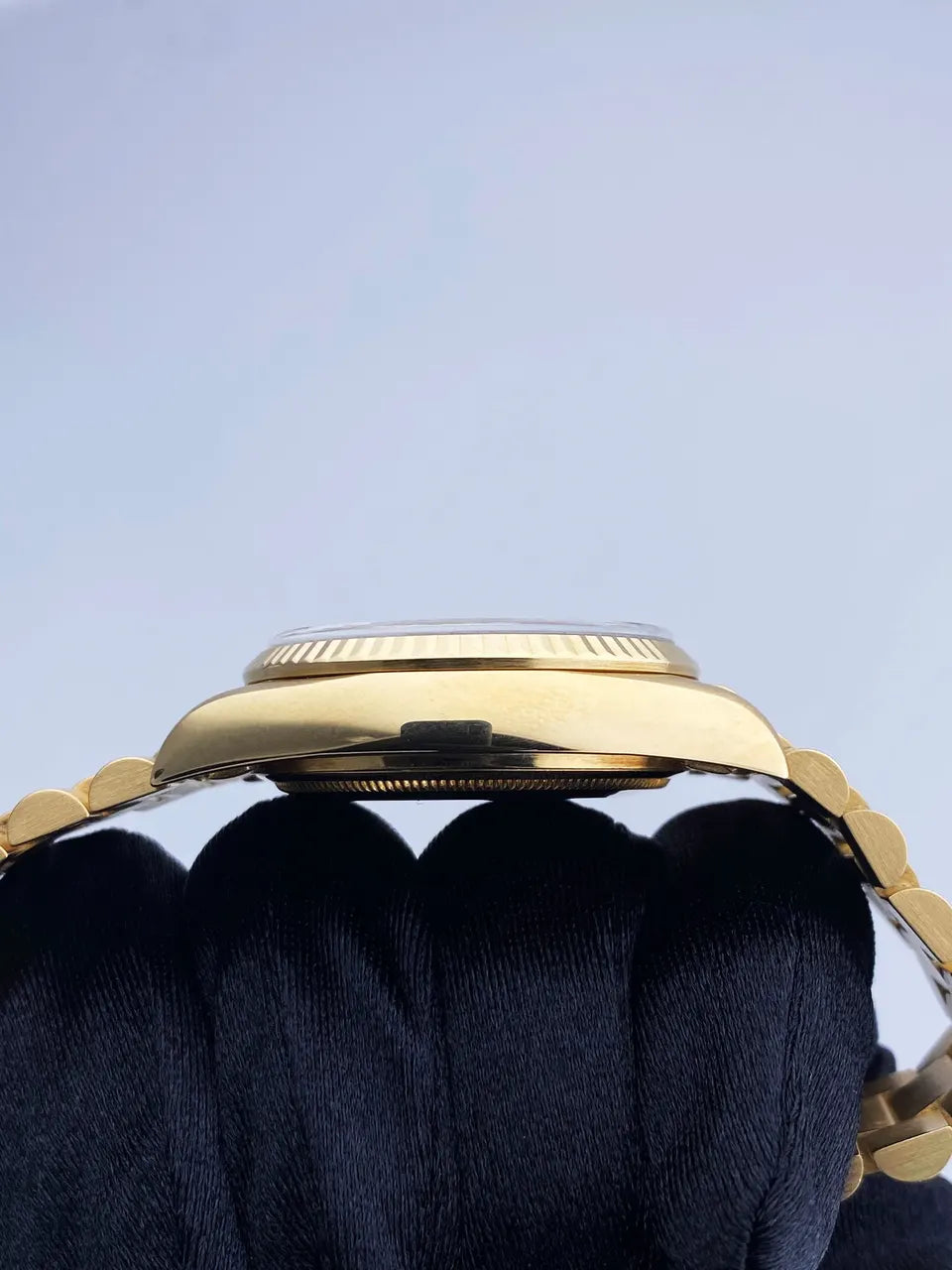 Rolex Day-Date Blue Dial Gold - Hình 5