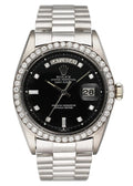 Rolex Platinum Diamond Black Dial