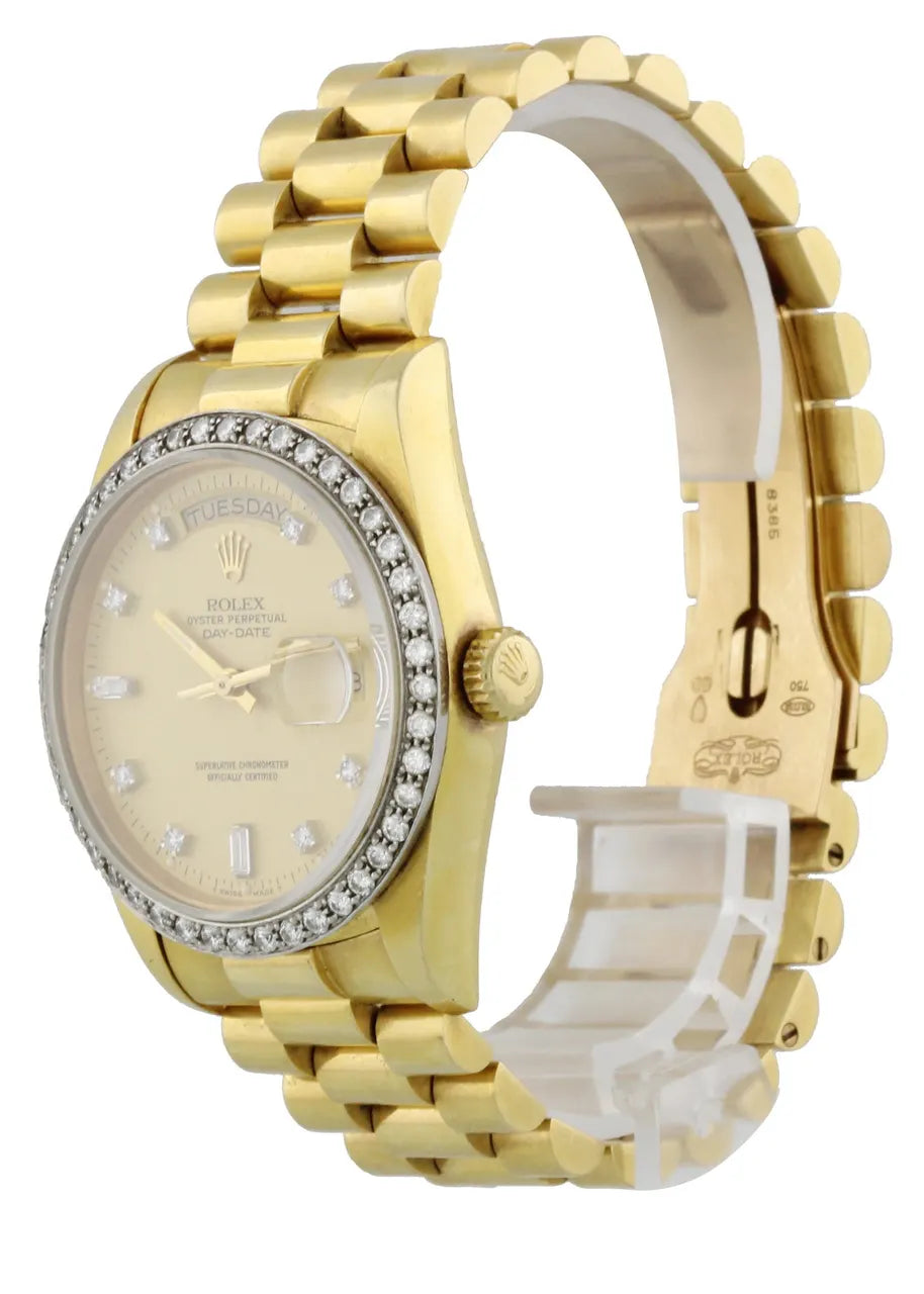Rolex Gold Diamond Bezel day date - Hình 4