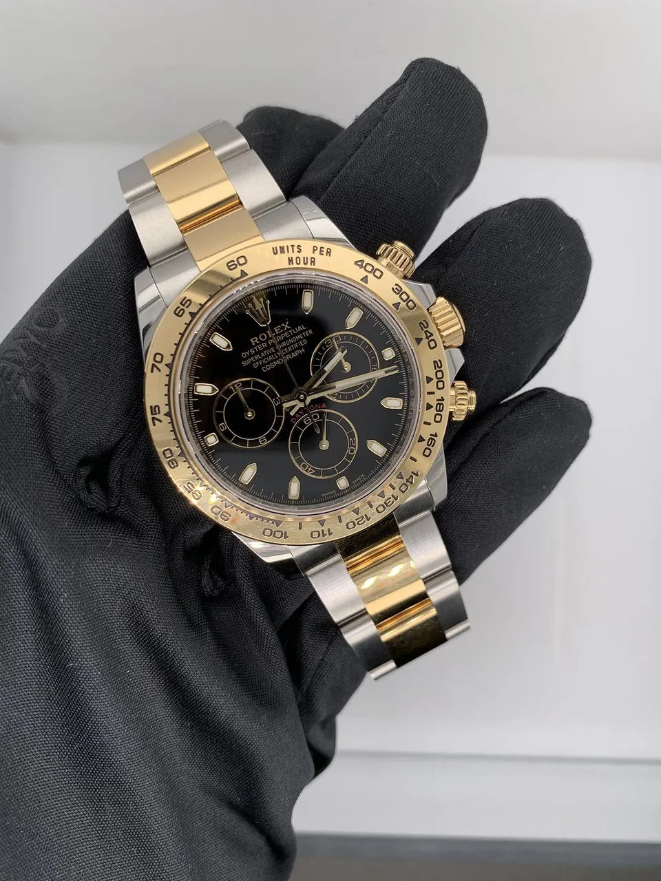 Daytona Two-Tone Black Dial rolex - Hình 4