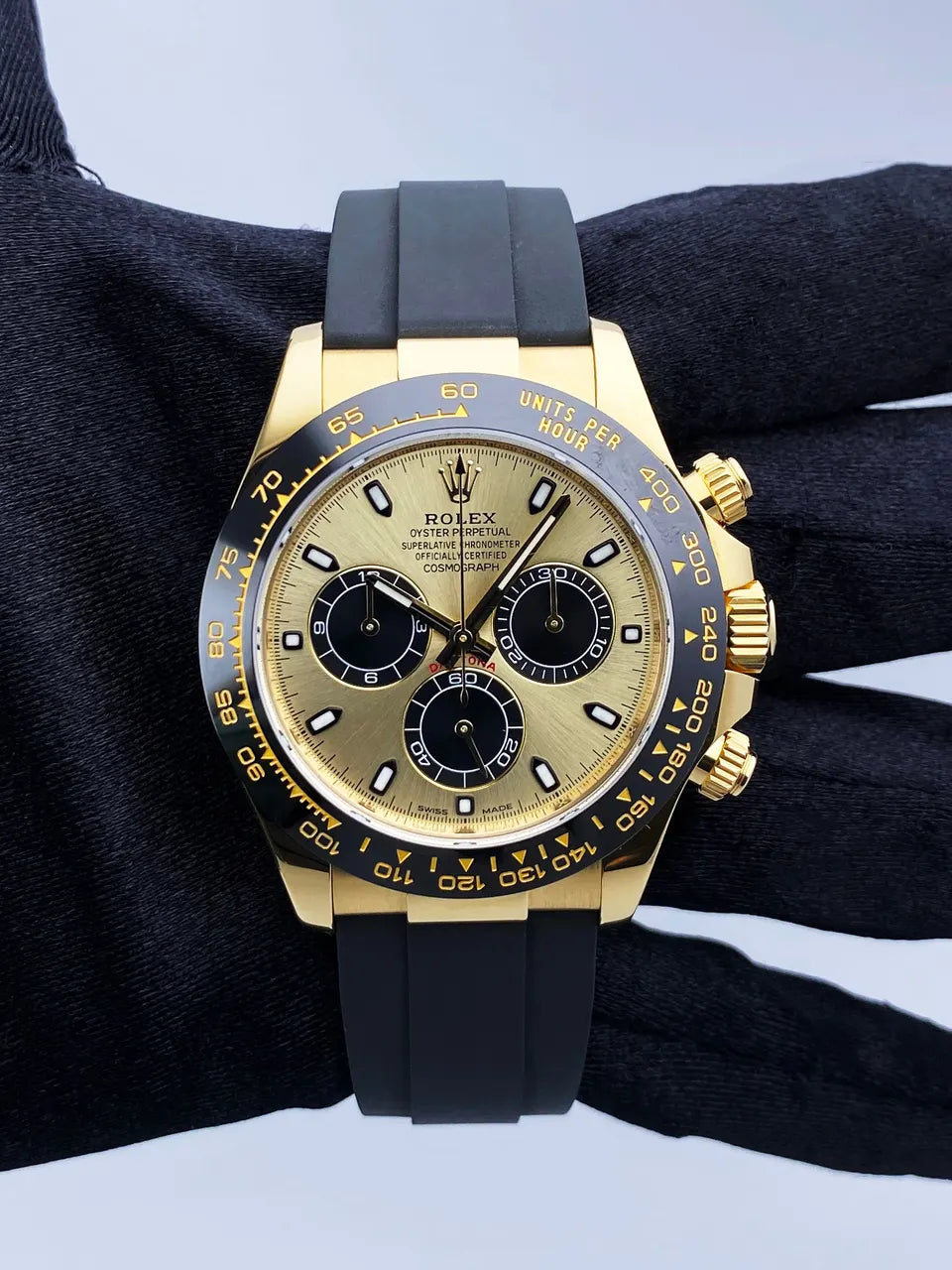 black Rolex Daytona Gold Rubber – Rolex Daytona Gold – Black Rubber