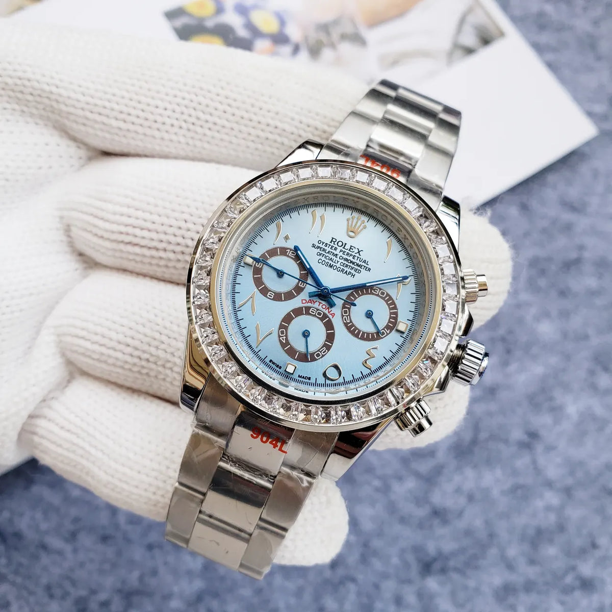 diamond Rolex Daytona Arabic Dial - Hình 6