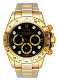 black Rolex Daytona Gold Diamond
