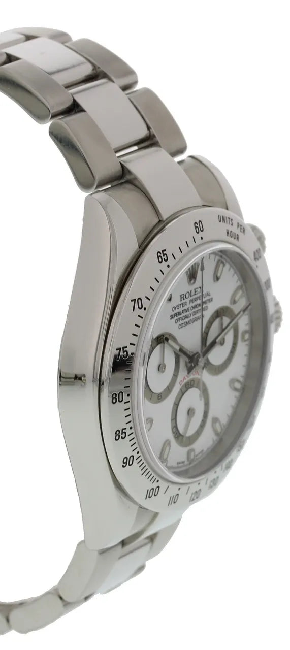 Daytona White Dial Steel rolex - Hình 2