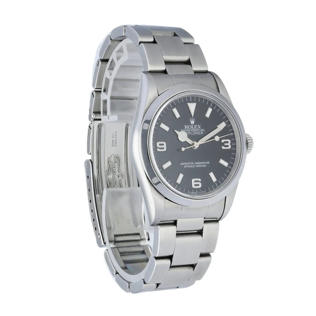 dial Rolex Explorer Black Steel - Hình 4