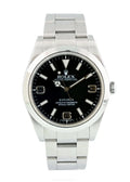Rolex Explorer I Black Dial stainless