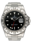 dial stainless Rolex Explorer II Black